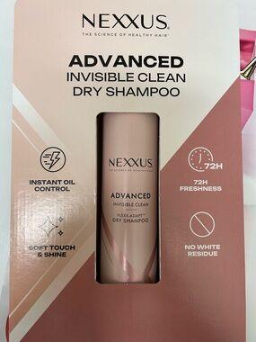 New Nexxus Advanced Invisible Clean Dry Shampoo for Instant Oil Control, 9 oz